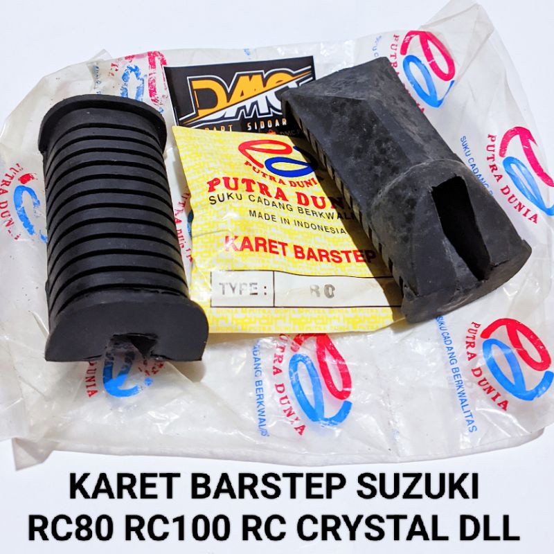 KARET BARSTEP PIJAKAN KAKI DEPAN SUZUKI RC RC80 RC100 CRYSTAL dll