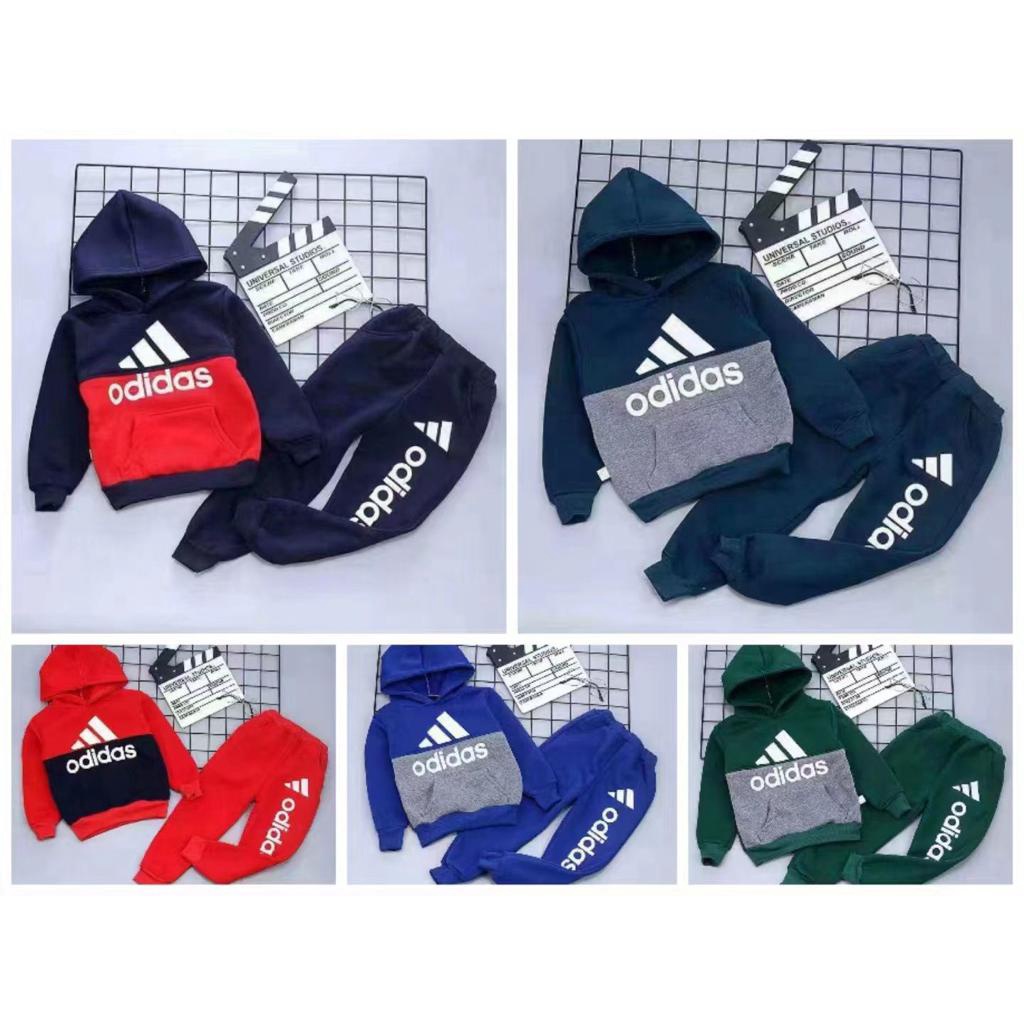 Setelan Sweater Hoodie Anak Laki-Laki Import - Usia <7th (3 set)/Grosir Baju Anak