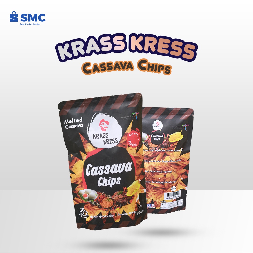 

Keripik Singkong Cassava Melted Krass Kress Cemilan Enak Ranyah Gurih 140 Gram