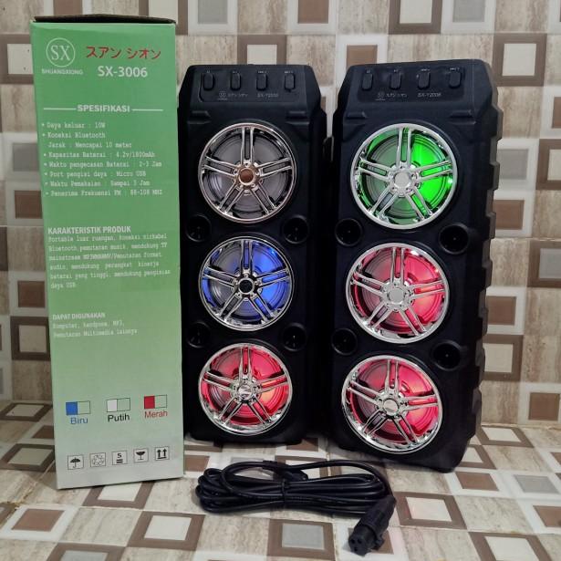 Speaker Bluetooth Terbaru SX 3006 free mic - Salon aktif 3006