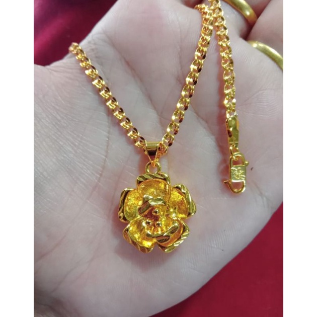 kalung 88 melati lapis emas 24k