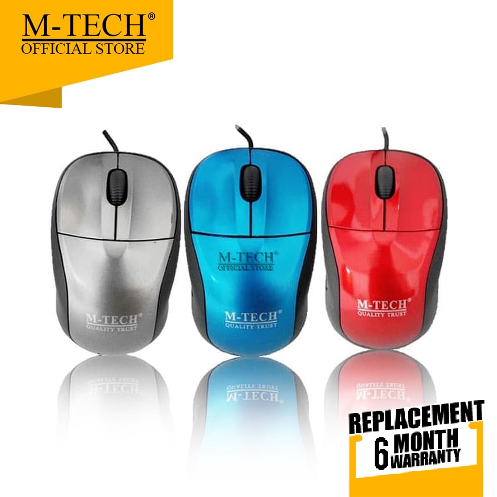 M-Tech Original Mouse Kabel USB MT-06 for Komputer PC Laptop