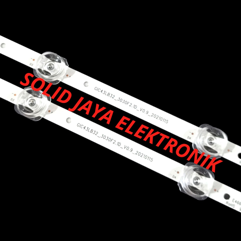 BACKLIGHT TV LED TCL 43 INC L 43D3000 43D3000B L43D3000B 43A260 43S260 43D6 43V2 L43D3000 LAMPU BL 11K 6V 43D 43A 43V 11 KANCING 11LED 43INCH 43INC
