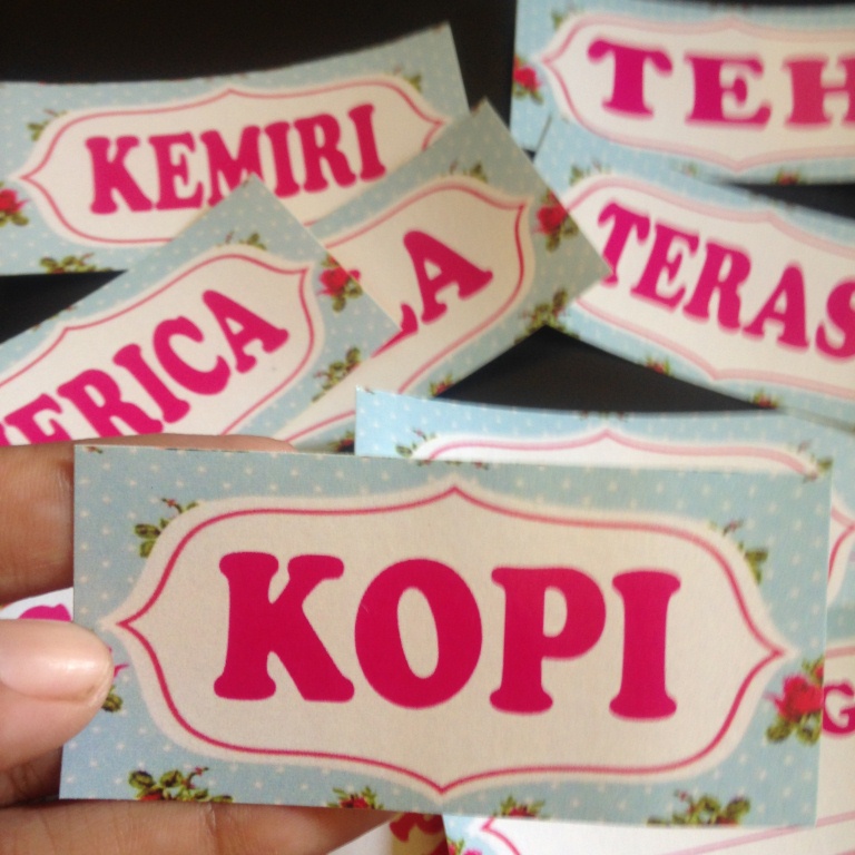 (KODE P24) STIKER BUMBU | LABEL BUMBU | STIKER BUMBU DAPUR | NAMA BUMBU | STIKER WATERPROOF | STIKER