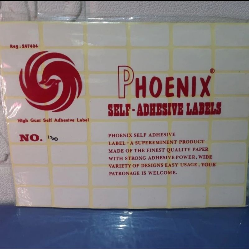 

Sticker Labe / Label Hargal No. 130 Phoenix (19 x 32 mm)
