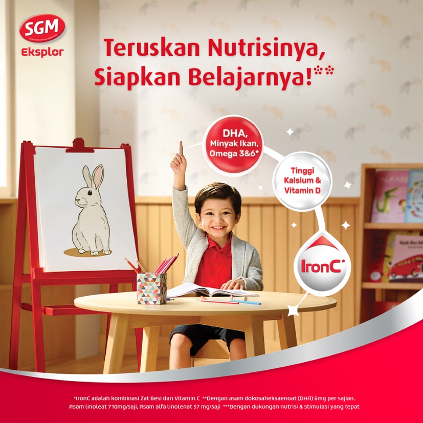 SGM Eksplor Sekolah 5+ Pro-GressMaxx Madu Susu Bubuk 900 gr