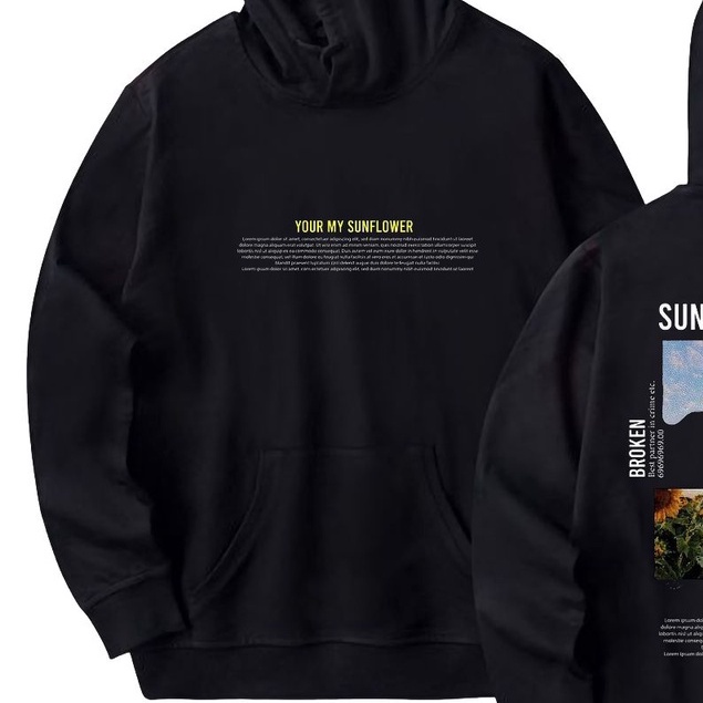 Pro.Coll - Sunflower Is Dead Hoodie - Hoodie Pria dan Wanita