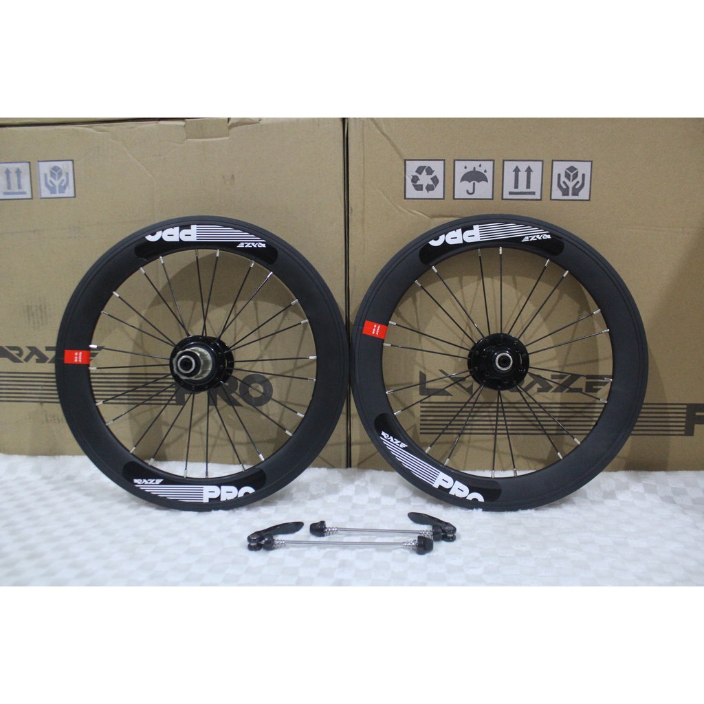 Velg rims wheelset sepeda lipat raze pro 16 x 1 3/8 Discbrake 16 x 1 3 per 8 16+ 16 plus 16inch