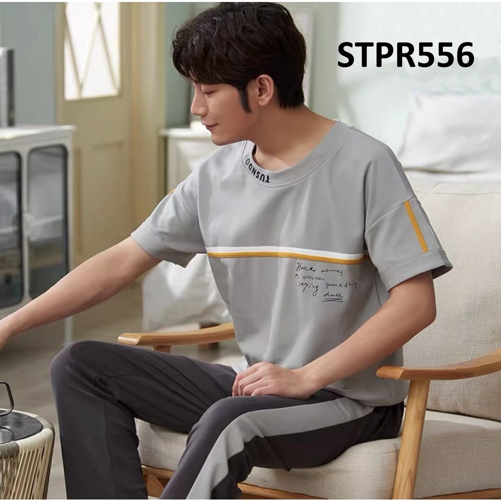Piyama Pria Baju Tidur Pria Lengan Pendek Casual Trendy