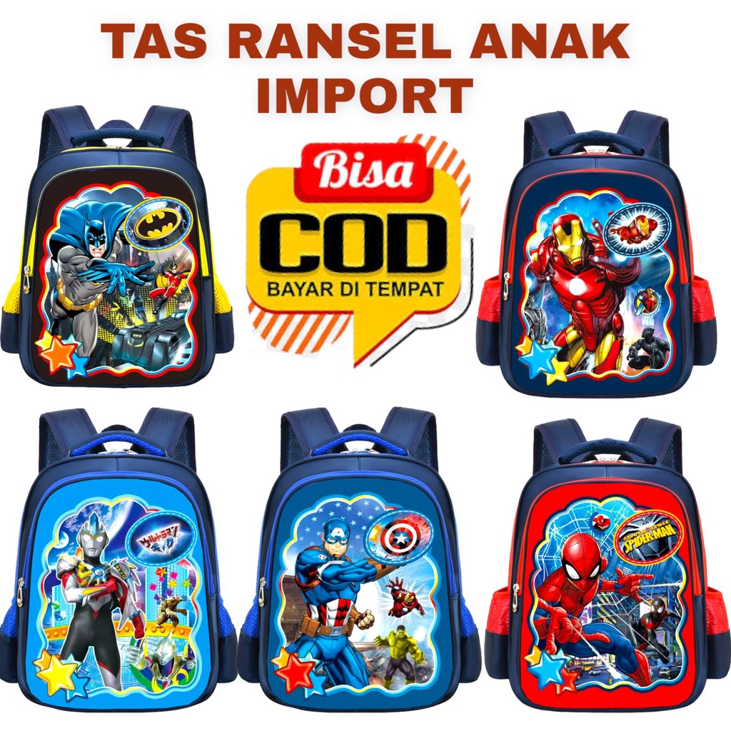 SMARTGIRL CUCI GUDANG NEW TAS RANSEL ANAK SEKOLAH IMPORT UNTUK TK 00061-00069