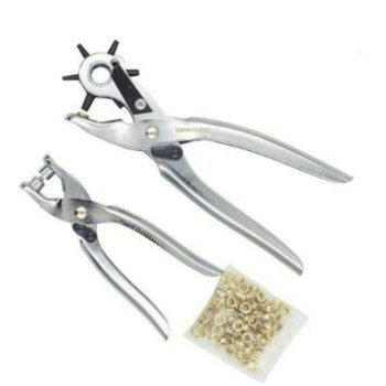 2 in 1 Visking Leather Hole Punch - Pelubang Kulit Sabuk Dll 0838