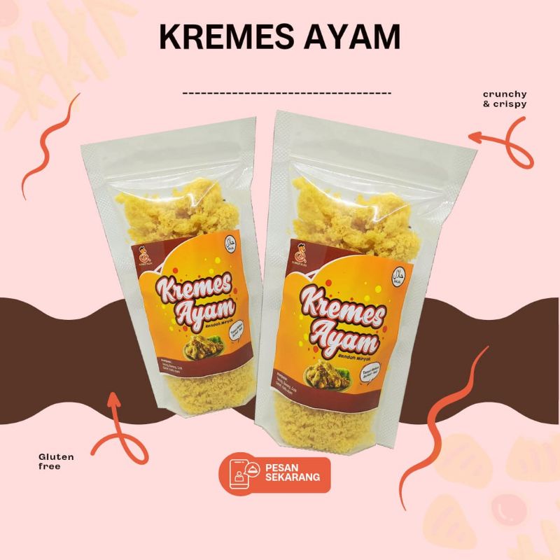 

Kremes Ayam 165 gram Rendah minyak