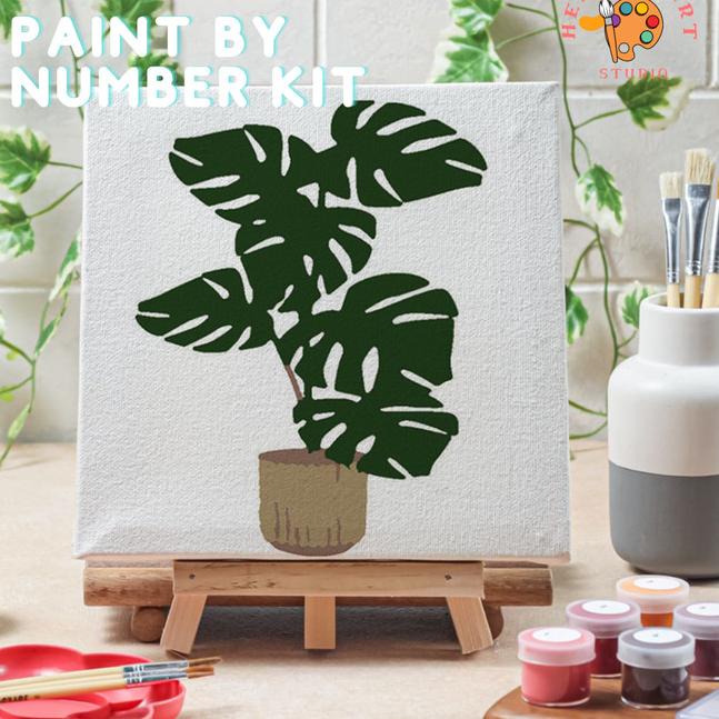 

Paint by number tanaman plant ver 3 canvas 20x20 cm - plant14, 15x15cm