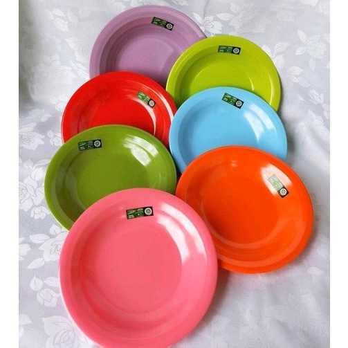 (1 LUSIN) PIRING MELAMIN 9 INCH ULIR & POLOS GOLDEN FLYING FISH