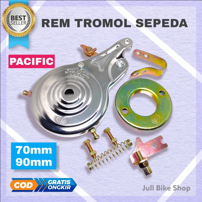 Rem tromol sepeda pacific belakang teromol ukuran 12 16 18 20 inch anak mini bmx set