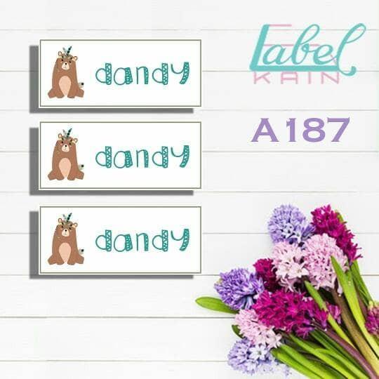 Stiker Label Nama Baju Kain Homemade Home Made 099