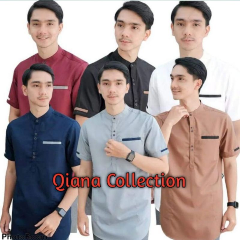 TERMURAH KOKO KURTA, KOKO ALISAN ARAB, KOKO KEREN PRIA lengan pendek matt katun toyobo baju muslim p