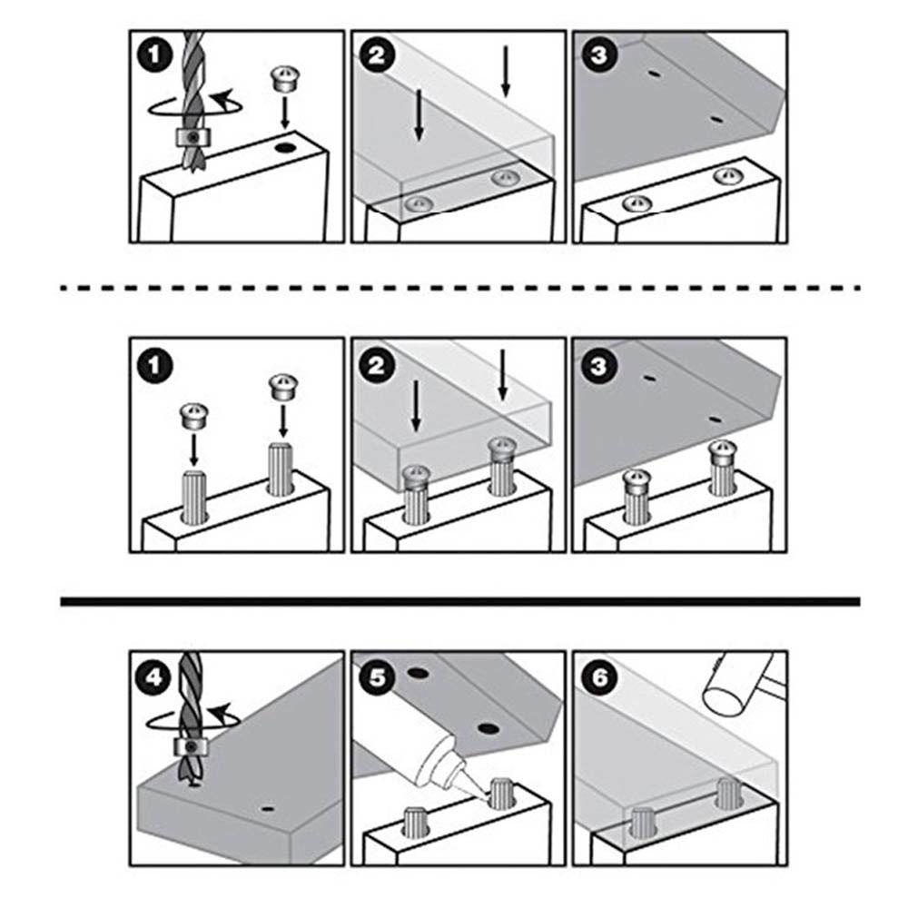 Populer Dowel Drill Centre Points Locator Dowel Centre Power Aksesoris Kepala Runcing Dowel Tenon