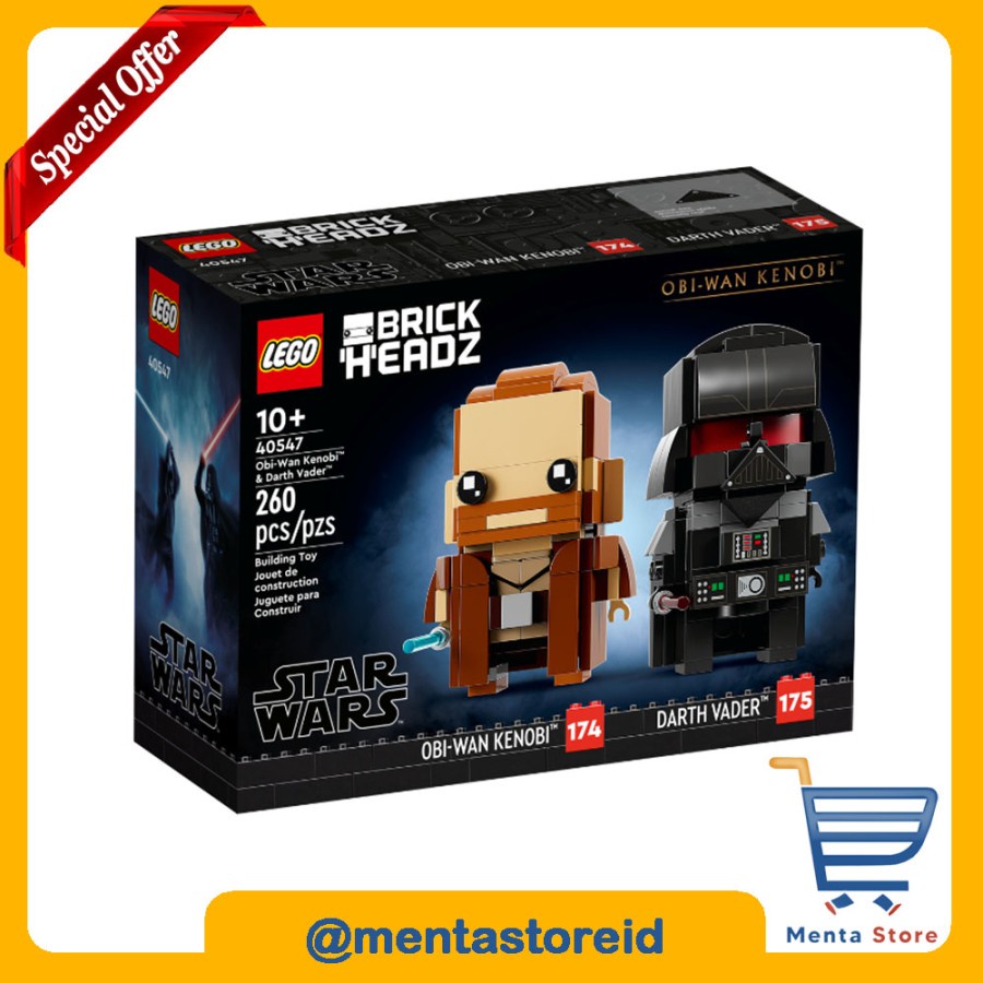 LEGO Brickheadz 40547 Obi-Wan Kenobi & Darth Vader