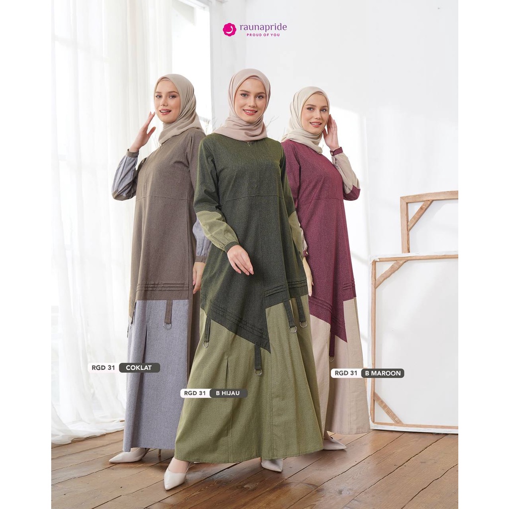 GAMIS RAUNA RGD 31 / GAMIS MUSLIM / DRESS WANITA / BAJU MUSLIM / DRESS BUSUI / GAMIS RAUNA / BAJU WA