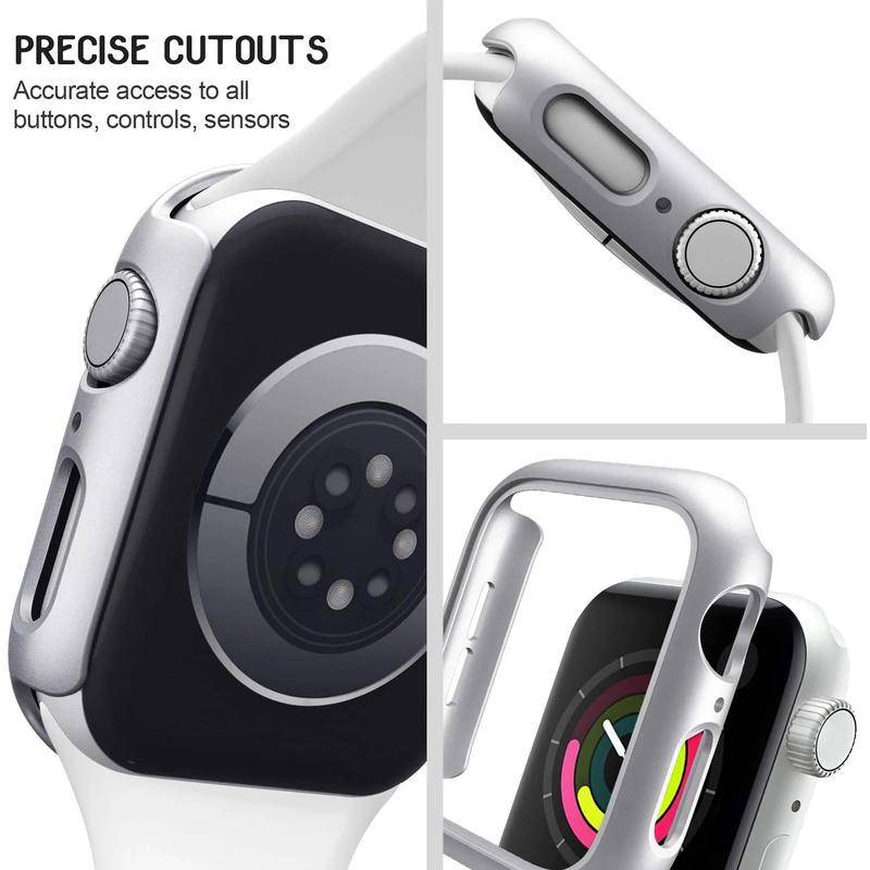 Frame Bumper Pelindung Apple Watch Seri 8 7 6 5 4 3 2 1 SE SE2 Bahan PC Matte Ukuran 45mm 41mm 42mm 40mm 38mm