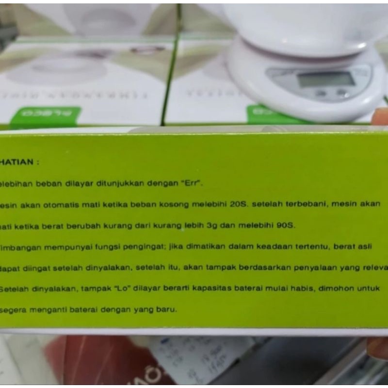 Timbangan Dapur Digital Fleco F-109 Max 5kg