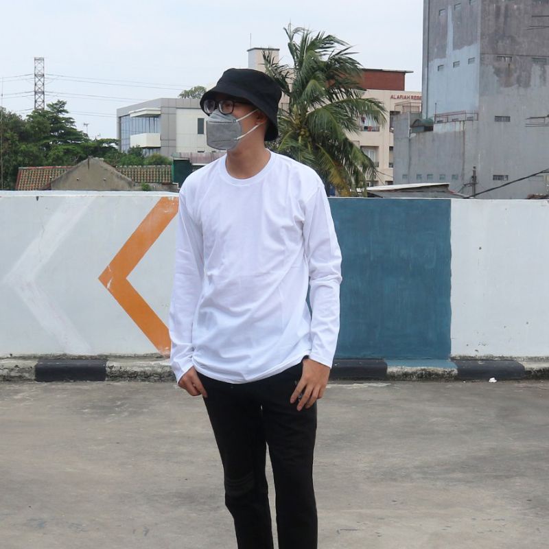 KAOS POLOS PUTIH PANJANG / KAOS OBLONG