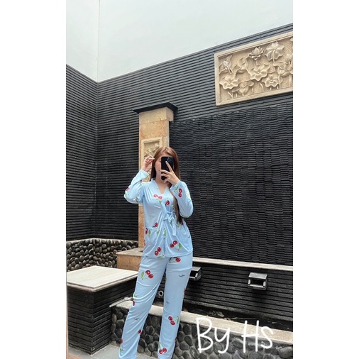 STELAN KIMONO 2in1 CHERRY BLUE/IMPORT