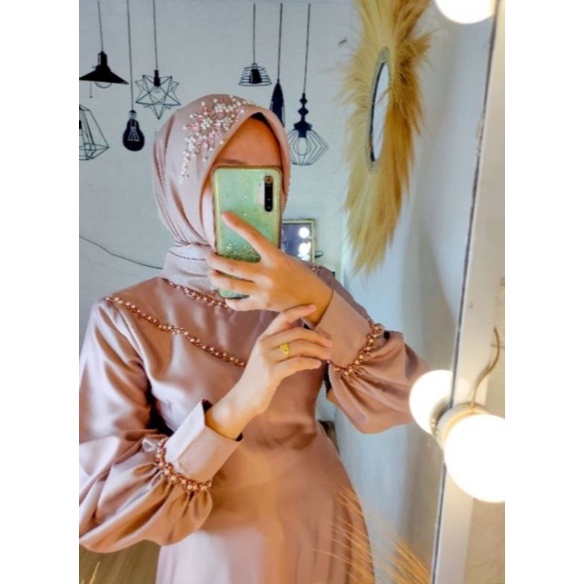 GAMIS SATIN PAYET || MAXI DRESS KONDANGAN PAYET