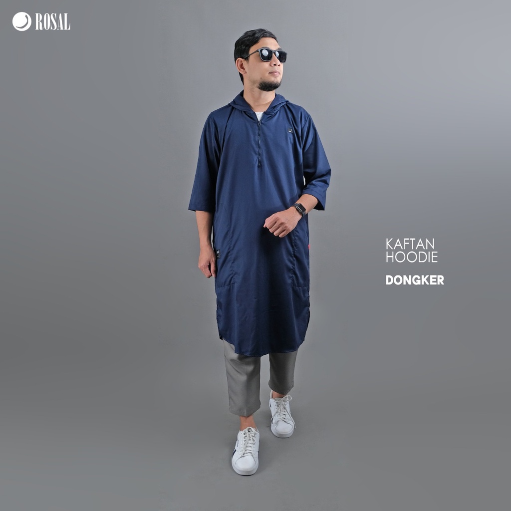 Kaftan Hoodie ROSAL Gamis Jubah Hoodie Pakistan Pria Dewasa