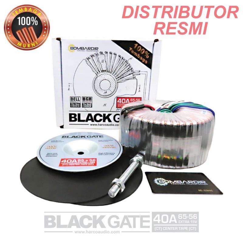 TRAFO 40A 65V CT BLACKGATE BOMBARDIR TOROID BULAT DONUT