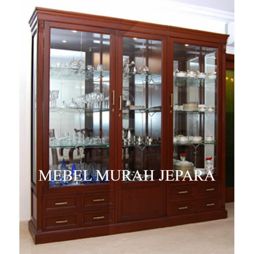 almari pajangan kaca, Bufet Pajang, Bufet Hias Minimalis