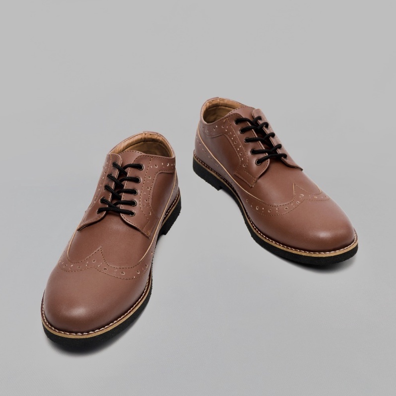 sepatu kantor pria longwing tan