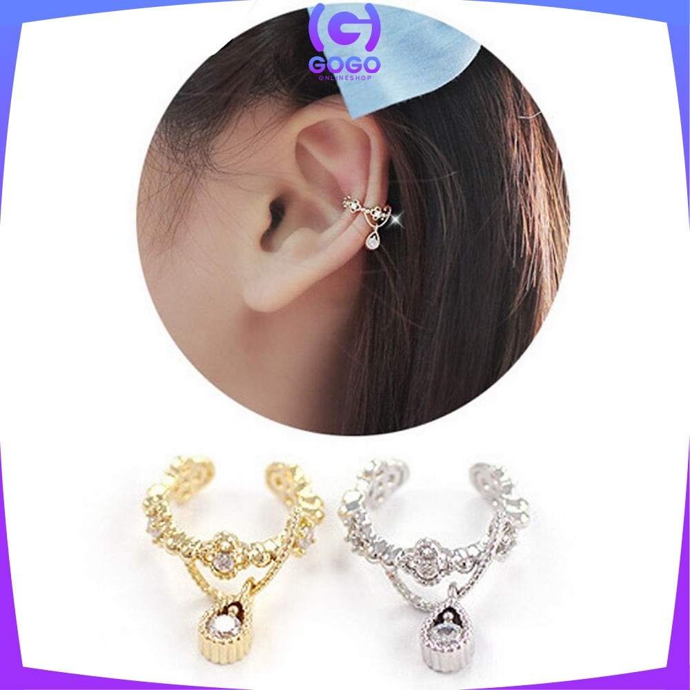 GOGO-K115 K117 Anting Single Aksesoris Fashion Wanita Motif Bintang Korean Style / Anting Anti Karat Earrings Import Fashion