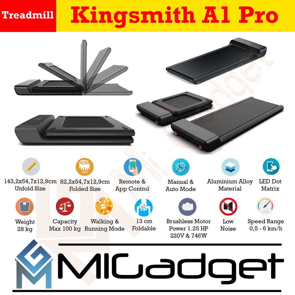 Kingsmith Walkingpad A1 PRO Smart Folding Treadmill