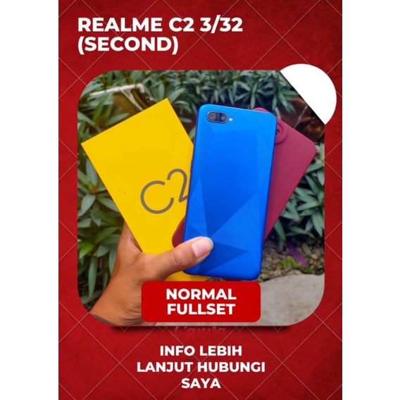 Realme C2 Ram 3 (4G) Hp Second Murah Berkualitas