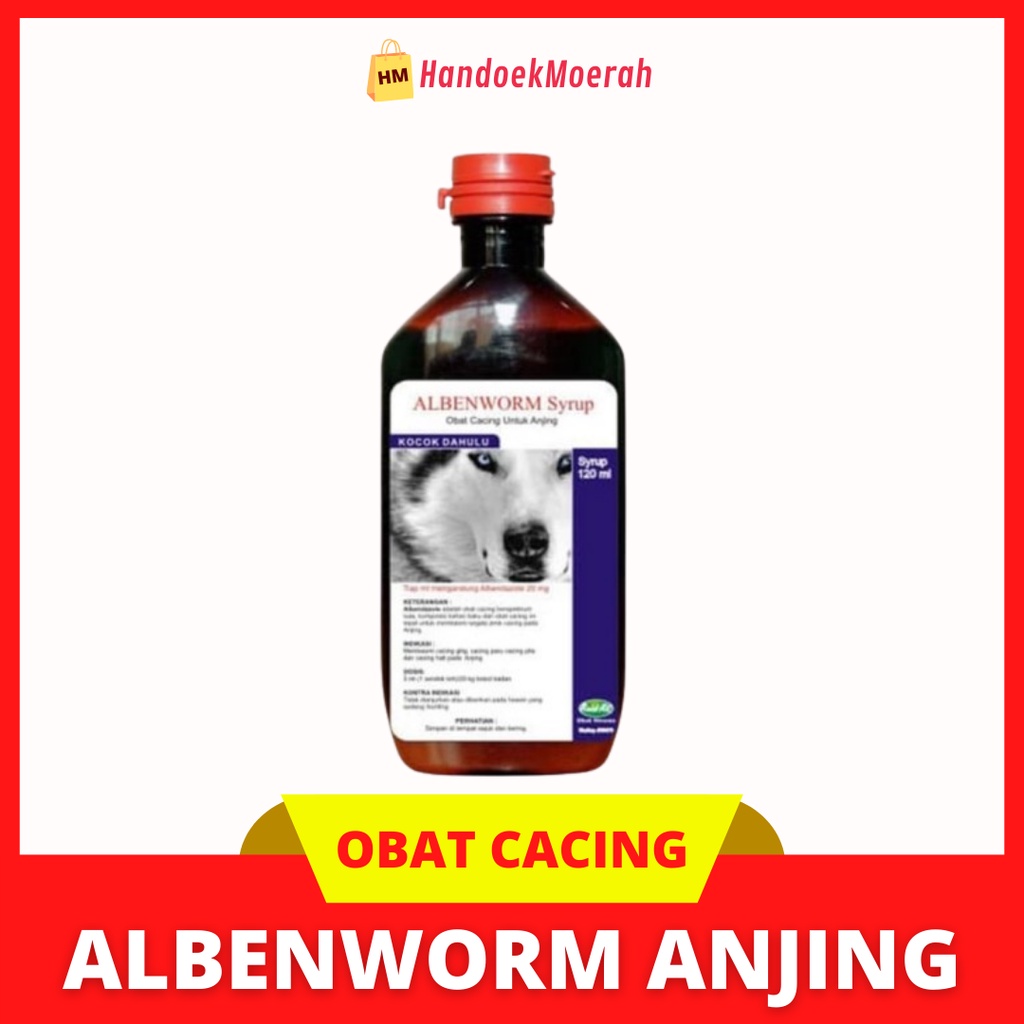 Raid All - Albenworm - Dog Syrup 120 ML / Obat Cacing Anjing