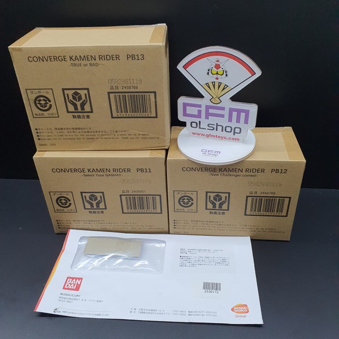 CONVERGE KAMEN RIDER PB11 + PB12 + PB13 EX-AID PREMIUN BANDAI W/ PART RAHSU