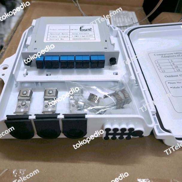 odp 8 core lengkap box splitter 1:8 / full set SC Upc