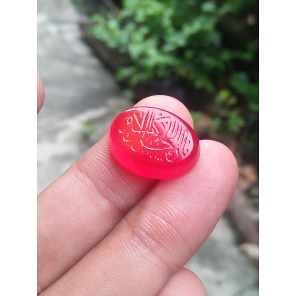 Akik Yaman Ahmar ukiran Ya Dzaljalaliwalikrom