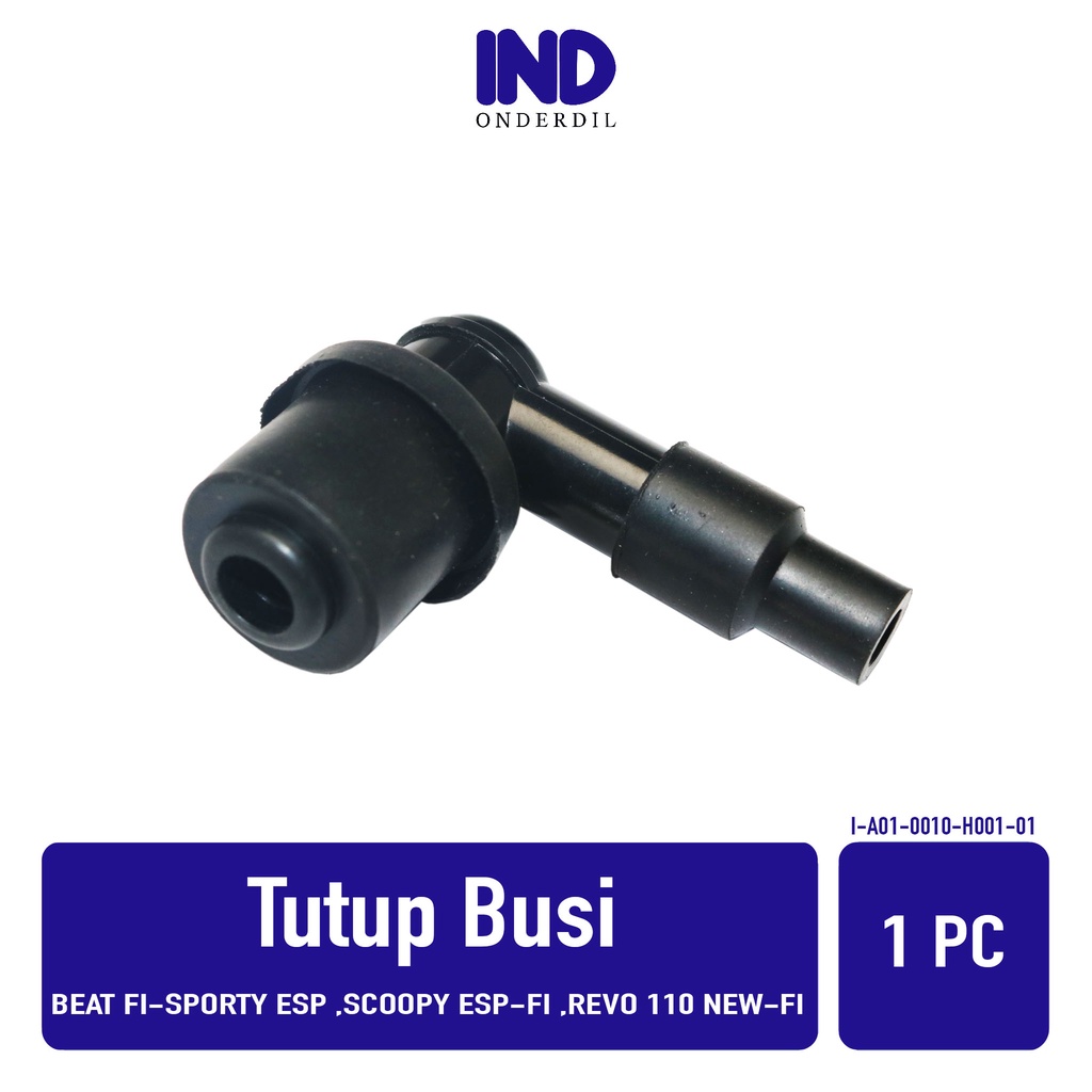 Tutup-Cop-Cangklong Kepala Busi-Cap Assy Noise Suppressor Beat FI-Sporty eSP &amp; Scoopy eSP-FI &amp; Revo 110 New-FI &amp; Spacy Karbu-lama &amp; Supra X 125 FI New