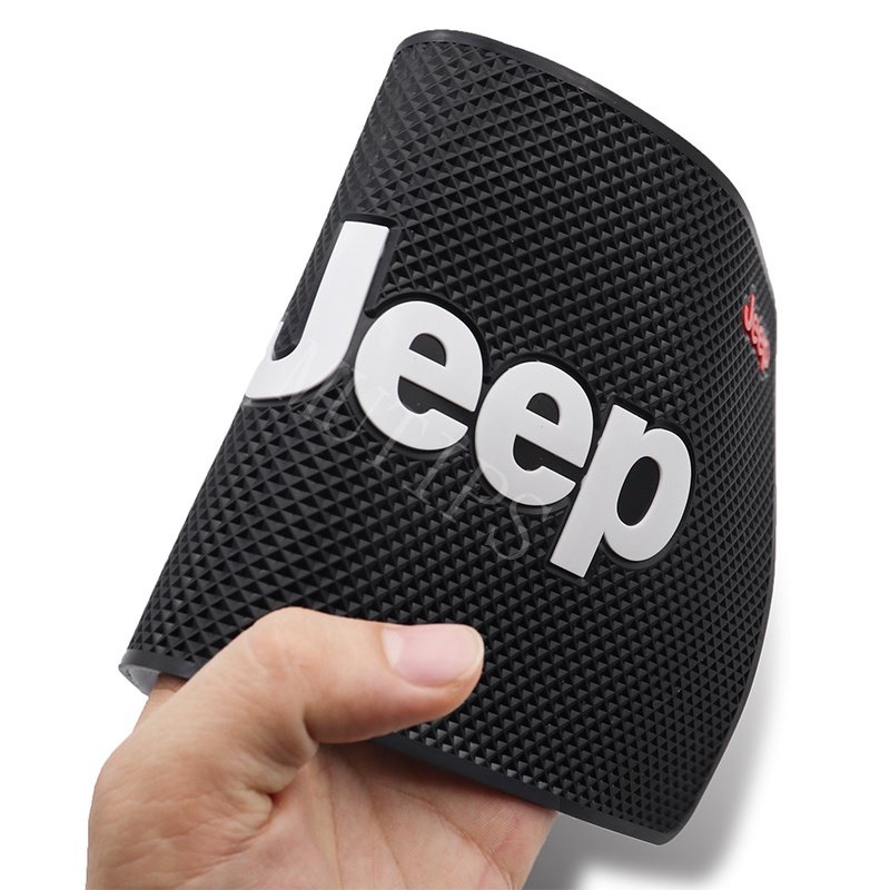 Jeep 1 / 2Pcs Pad Karet Anti Slip Multifungsi Holder Handphone Untuk Dashboard Mobil Willys Wrangler jk Renegade Compass Cherokee xj 2022