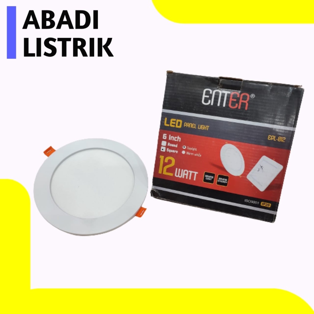 Lampu panel led/down led/LED Panel IB Bulat 6"inch 12 watt
