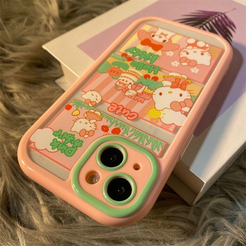 Soft Case Hp Gambar Kartun Anak Perempuan Untuk IPhone 12 / 13 / 14 / 11promax / X / Xs Max / Xr