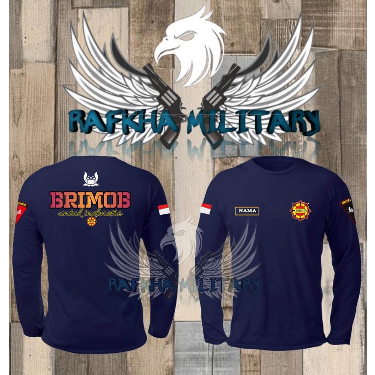 Kaos Brimob / Kaos Lengan Panjang / T-Shirt Brimob