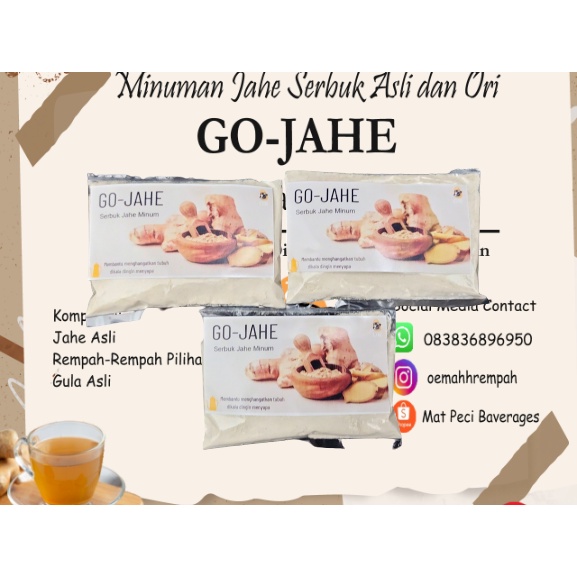 

Minuman Serbuk Jahe Asli GO-JAHE (Isi 3 Sachet)
