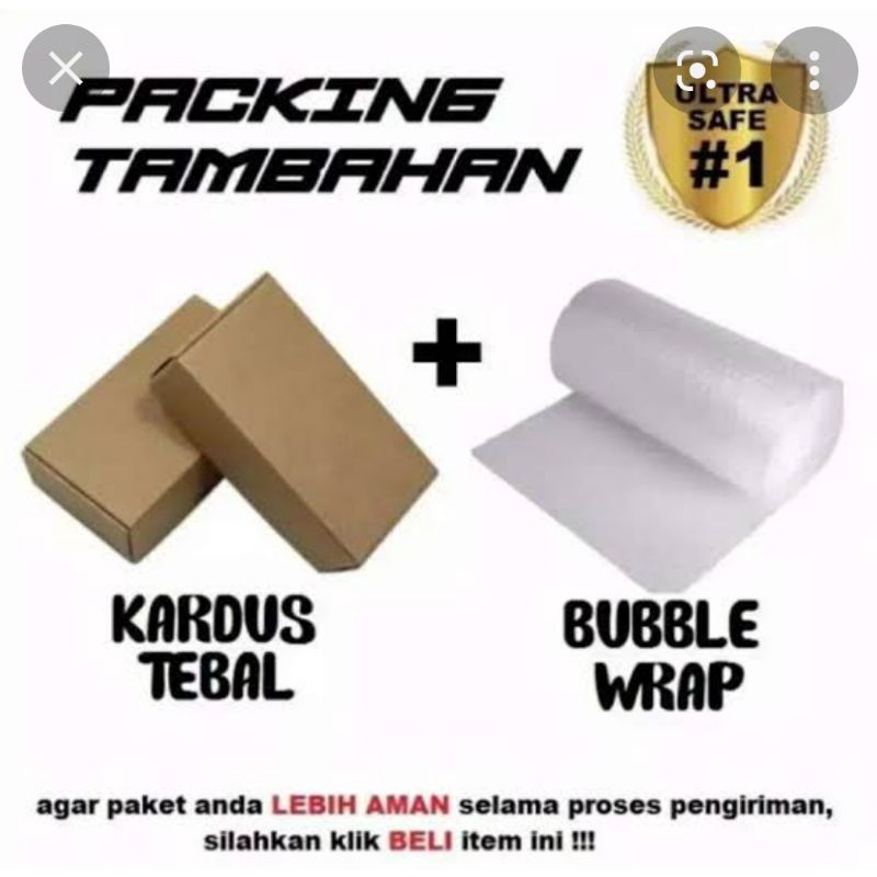 Buble wrap dan Kardus PENGAMAN Packing Tambahan