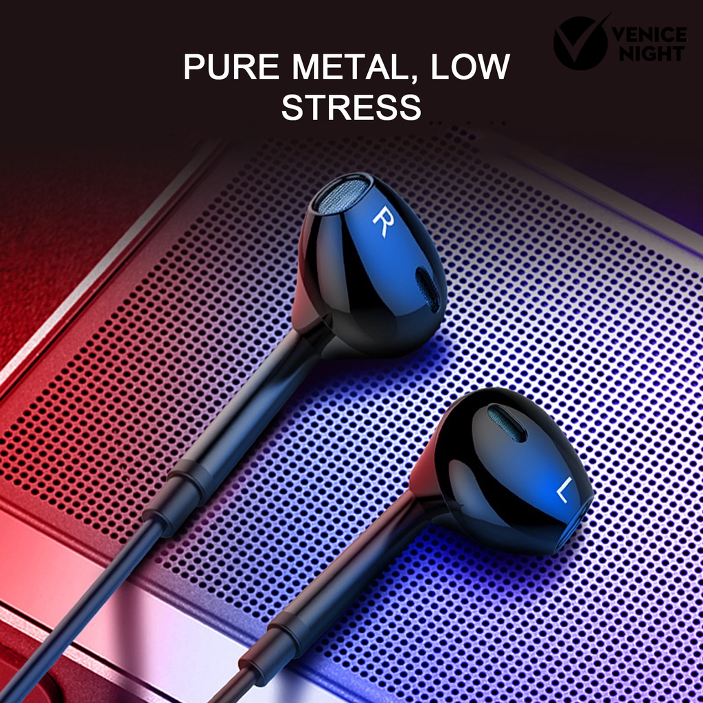 (VNEP) (Berkabel) M15 Earphone High Fidelity Noise Reduction Earbud Gaming Surround 3.5mm In-ear Ringan untuk Menelepon