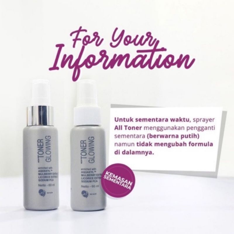 Ms Glow Toner Acne &amp; Ms Glow Toner Glowing 60ml