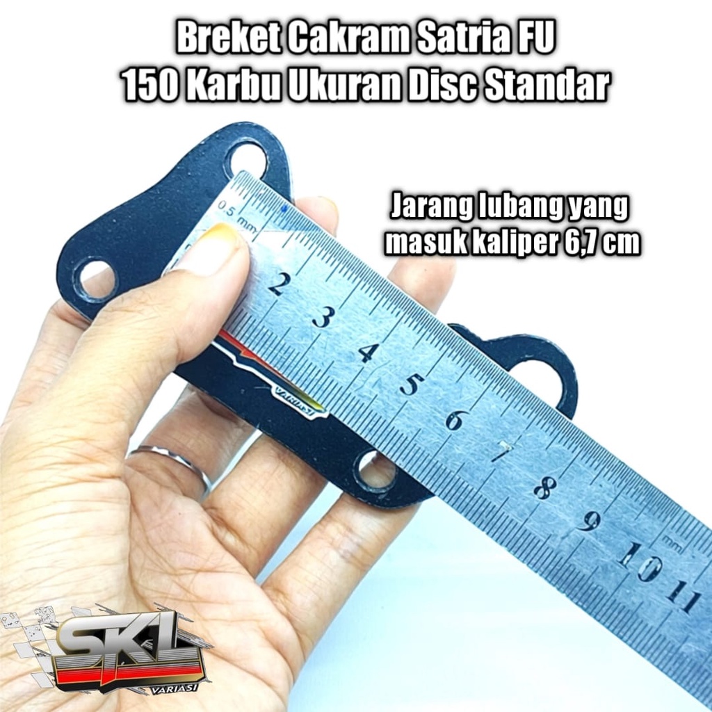 Breket Kaliper Piringan Cakram Satria Fu 150 Karbu Depan Ukuran Disc Standar